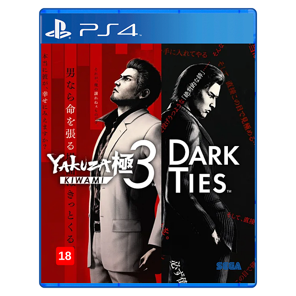 Jogo Yakuza Kiwami 3 & Dark Ties - PS4 Mídia Digital