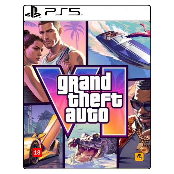 Jogo Grand Theft Auto VI GTA 6 - PS5 Mídia Digital Pré Venda