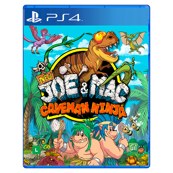 Jogo NEW Joe & Mac - Caveman Ninja - PS4 Mídia Digital - Game Riders