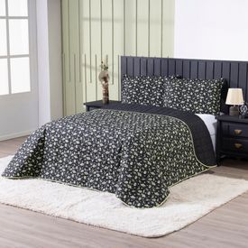 Cobre Leito Marte Queen Dupla Face Algodão 3 Peças