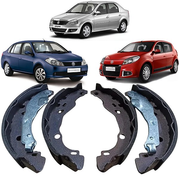 SAPATA DE FREIO DE MÃO SYMBOL LOGAN SANDERO 1.6 8V 16V 2008 A 2014 SISTEMA TRW