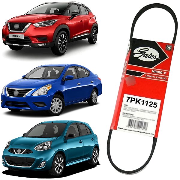 CORREIA DO ALTERNADOR MARCH VERSA 1.6 16V 2011 2012 2013 2014 2015 A 2019 KICKS 2016 2017 2018 2019