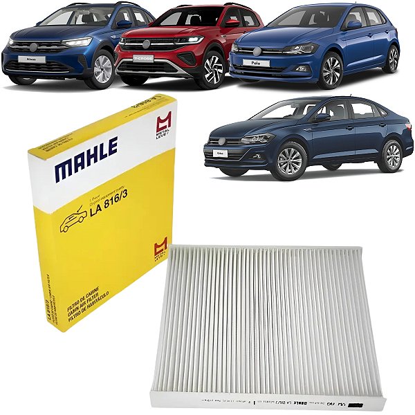 FILTRO CABINE AR CONDICIONADO NIVUS 1.0 12V POLO 1.0 12V POLO 1.6 16V TCROSS 1.0 12V 1.4 16V