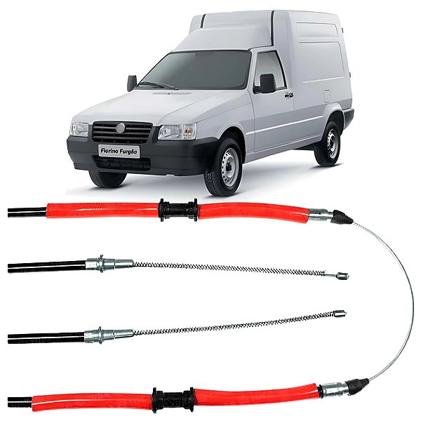 CABO FREIO DE MÃO FIORINO 1.0 1.3 1.5 1.6 SPI / MPI 1994 A 2004 FIORINO 1.3 1.5 MOTOR FIRE 2004 A 2010