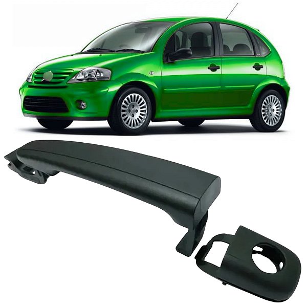 MACANETA EXTERNA PORTA DIANTEIRA ESQUERDA C3 2003 2004 A 2012