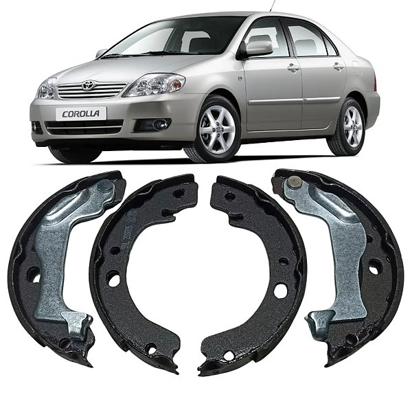 SAPATA DE FREIO COM HASTE 172X22X3,5 COROLLA 2002 A 2008