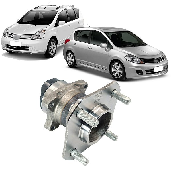 CUBO DE RODA TRASEIRO LIVINA 1.6 TIIDA 1.8 16V 2009 A 2014 COM ABS