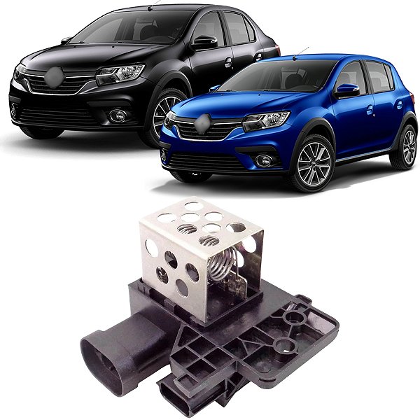 RESISTENCIA ELETROVENTILADOR LOGAN SANDERO 2014 A 2017 DUSTER 2016 A 2019 CAPTUR 2017 A 2020