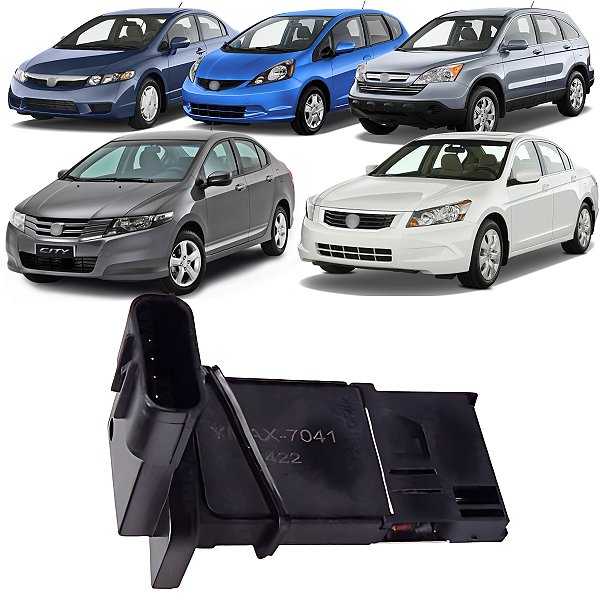 MEDIDOR DE FLUXO DE AR MAF ACCORD 3.5 24V V6 CRV 2.0 CIVIC 1.8 CITY 1.5 FIT 1.4 16V