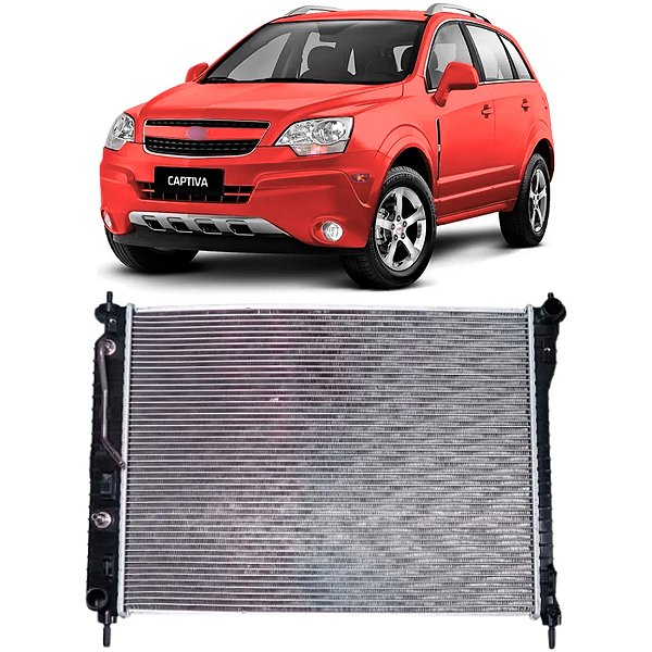 RADIADOR DE ÁGUA COLMÉIA BRASADA CAPTIVA 2.4 3.0 3.6 AUTOMÁTICA 2009 A 2017