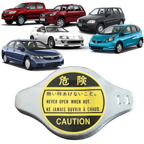 TAMPA DO RADIADOR TIGGO ACCORD CR-V CIVIC FIT HILUX LEXUS HS SUPRA CAMRY SWIFT SIDEKICK VIVIO PRELUDE ODYSSEY LEGEND