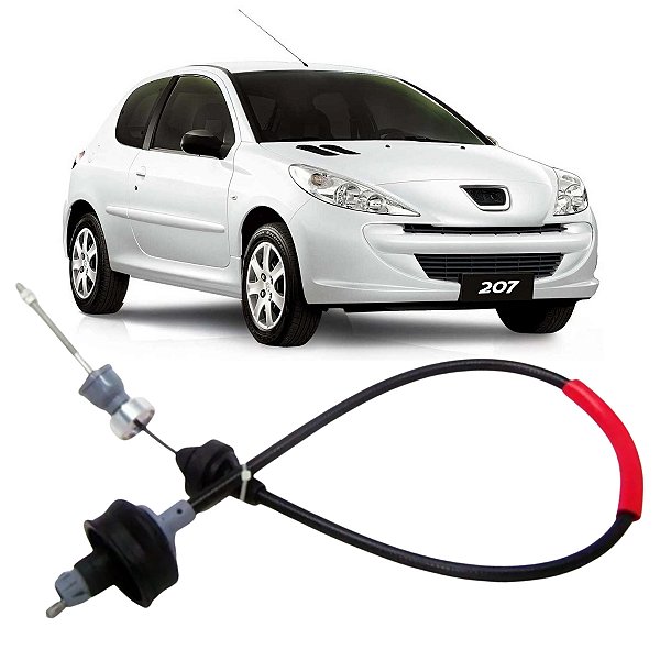 CABO DE EMBREAGEM COM REGULAGEM MANUAL SEM CONTRAPESO 207 1.4 8V 1.6 16V 2008 A 2013