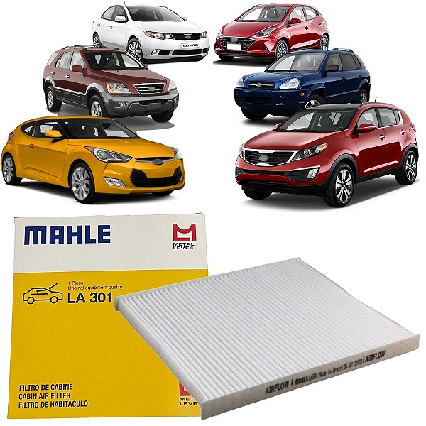 FILTRO DO AR CONDICIONADO HB20 TUCSON SPORTAGE 2.7 CERATO 2.0 SORENTO 3.8 V6 VELOSTER 1.6