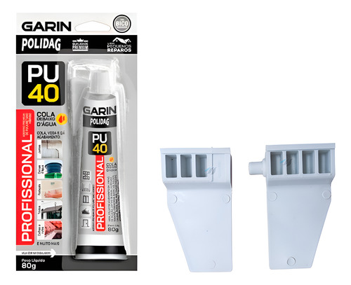 Dobradiça Tampa Movel Lavadora Brastemp Consul Com Cola Pu