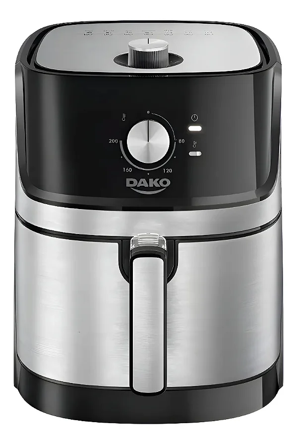 Air Fryer 5 Litros Inox com Painel Analógico Dako - 127V