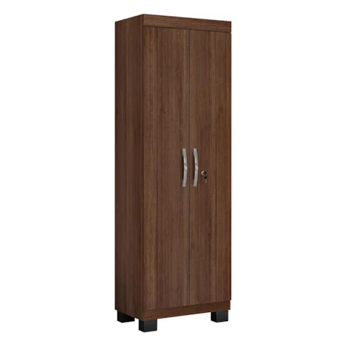 Armário Multiuso Valdemóveis Asteca 2 Portas com Chave – Chocolate