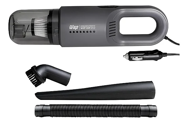 Aspirador Portátil De Mão Automotivo 12 Volts Wap Car 12v2 Cinza-escuro