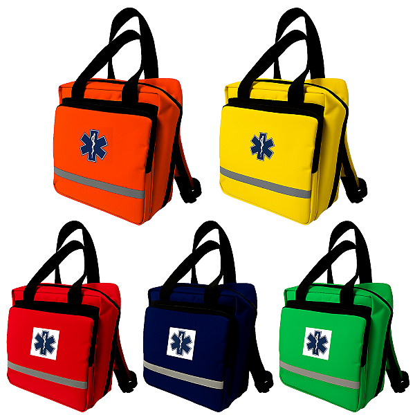 Bolsa Resgate Mochila Samu Ambulância Emergências - Escolha A Cor