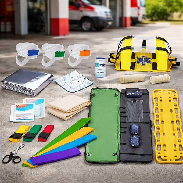 Kit Cipa Completo Aph Imobilização Resgate Socorros Samu