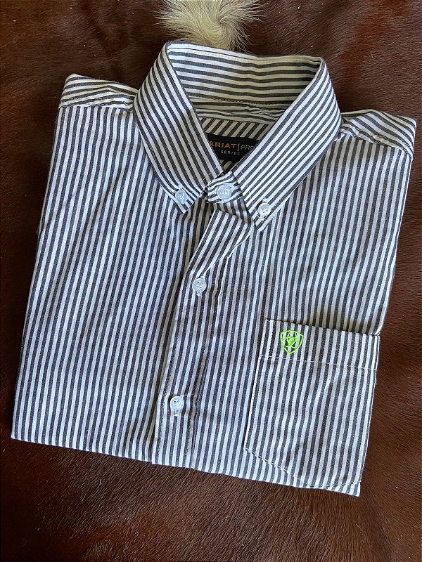 Camisa Ariat Listrada Manga Curta