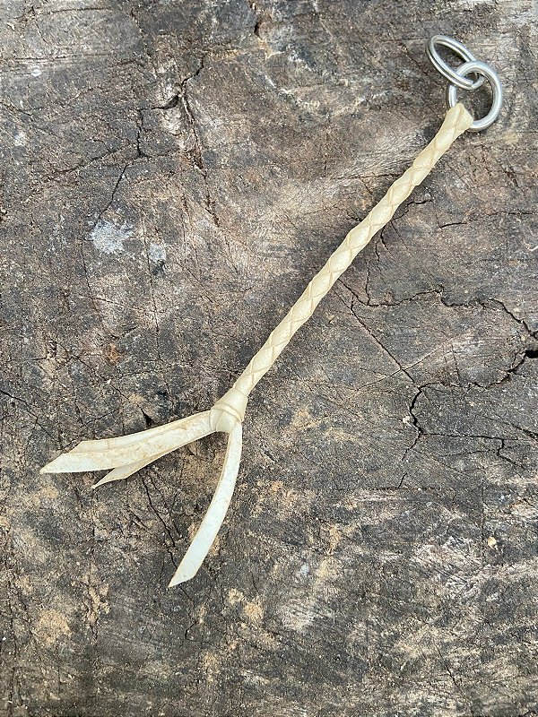 Chaveiro Chicote Couro Cru