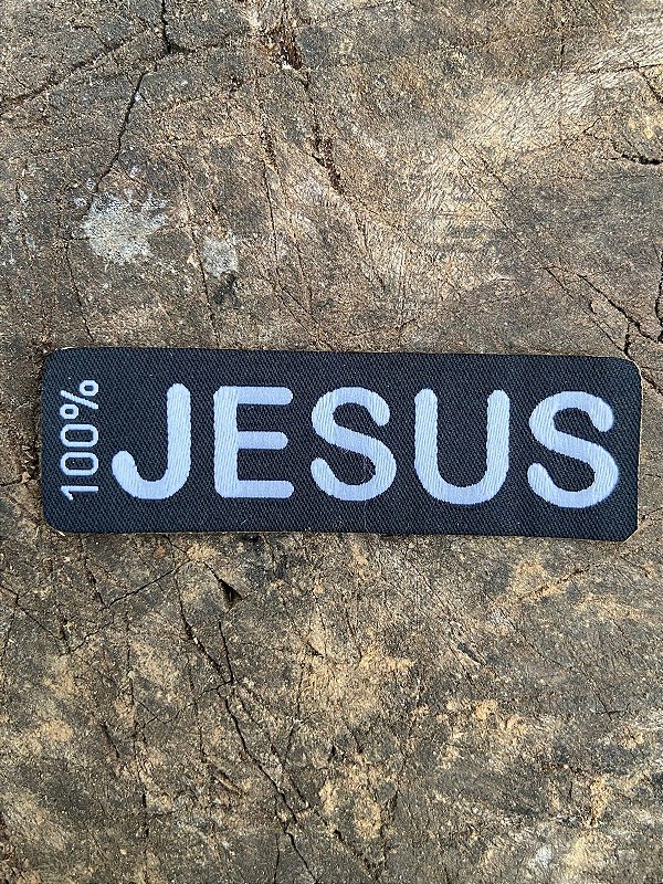 Adesivo para Chapéu 100% Jesus