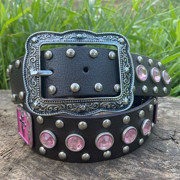 Cinto Cruz e Pedras Rosa