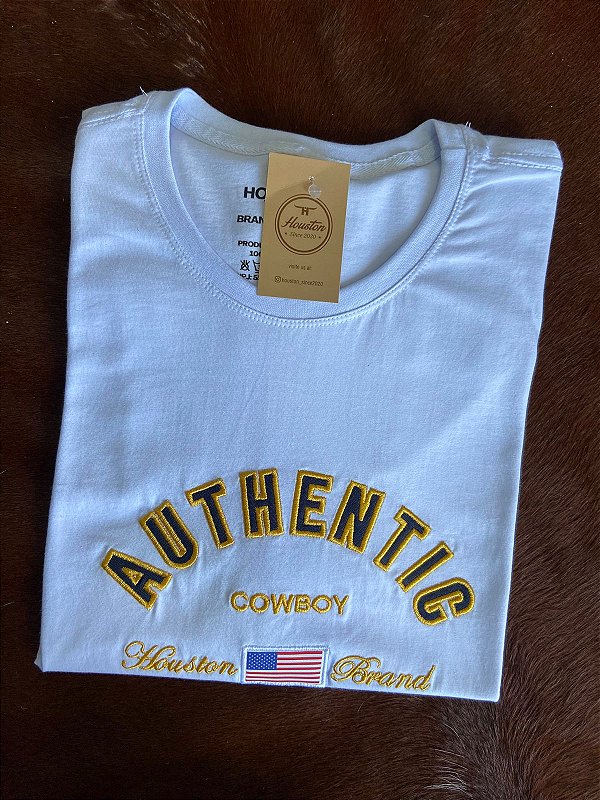 Camiseta Houston Authentic Cowboy Branco