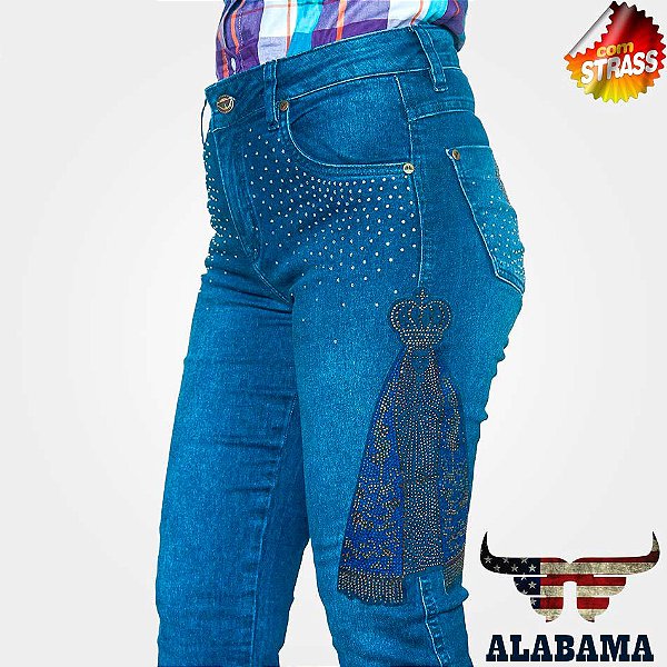 Calça Alabama com Strass Nossa Senhora Aparecida