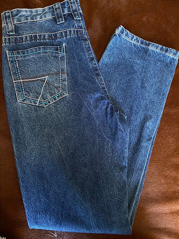 Calça Alabama Bordada Premium Wide Gerald