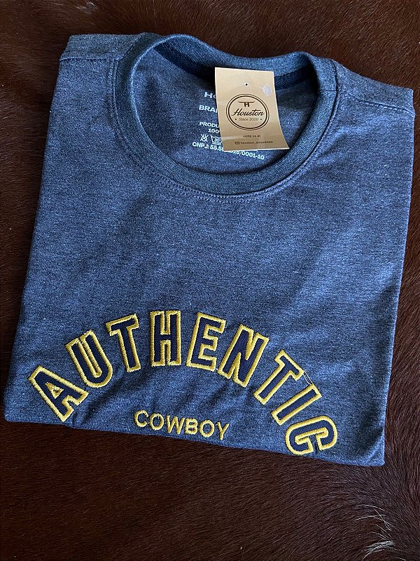 Camiseta Houston Authentic Cowboy Cinza