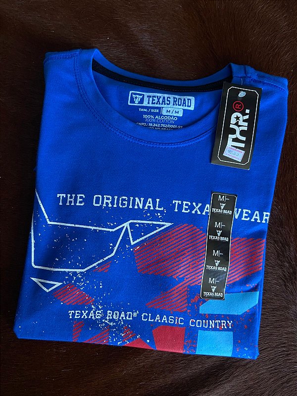 Camiseta Texas Road Azul