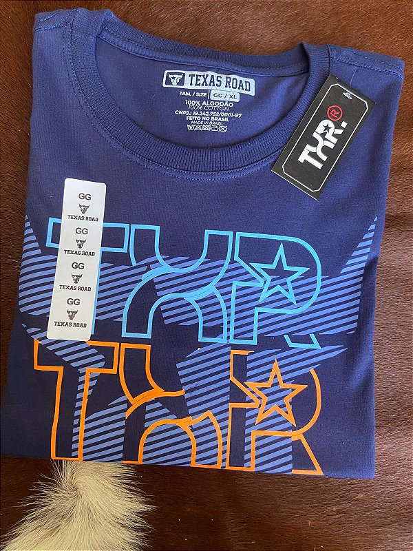 Camiseta Texas Road Azul