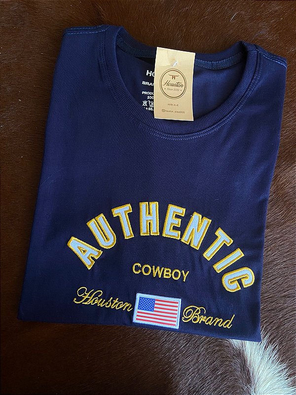 Camiseta Houston Authentic Cowboy Azul