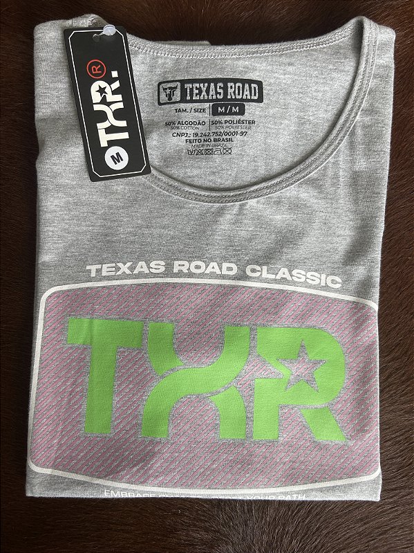 Camiseta Texas Road Cinza