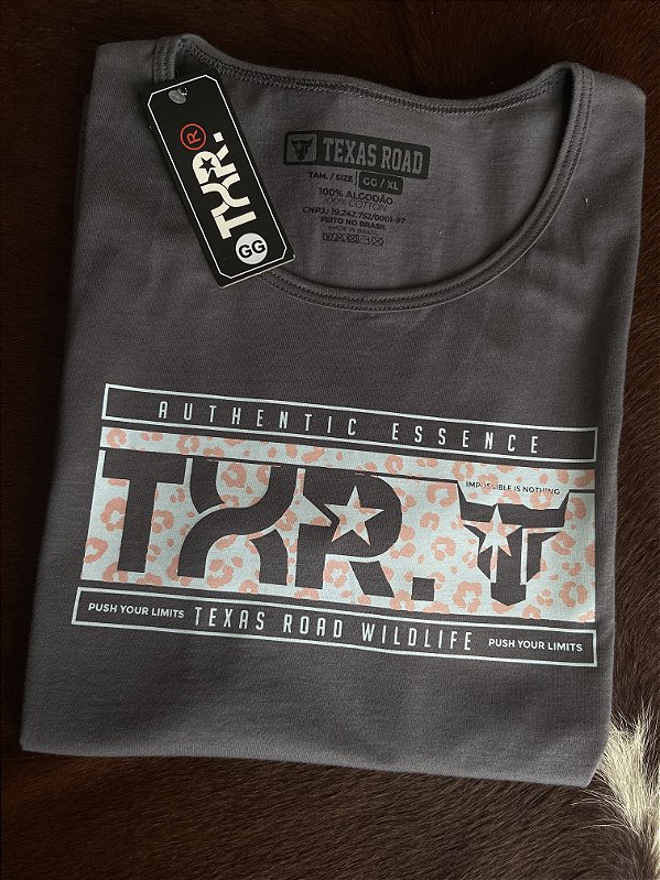Camiseta Texas Road Cinza escuro
