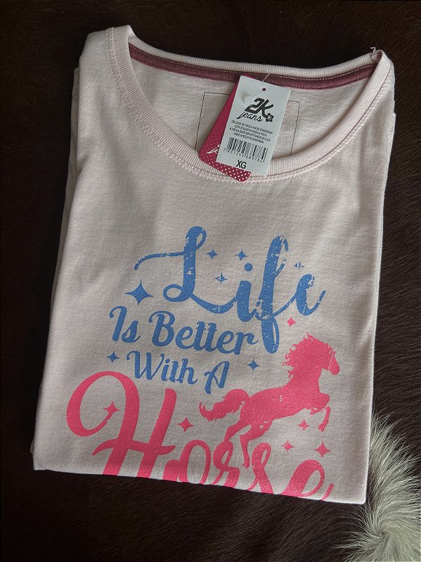 Camiseta 2K Jeans Rosa claro