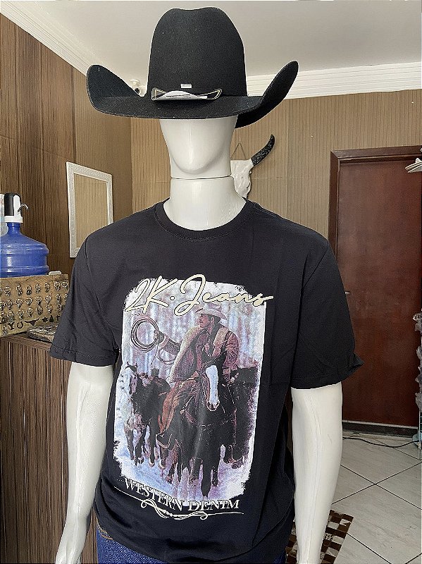 Camiseta 2K Jeans Estampada Preta