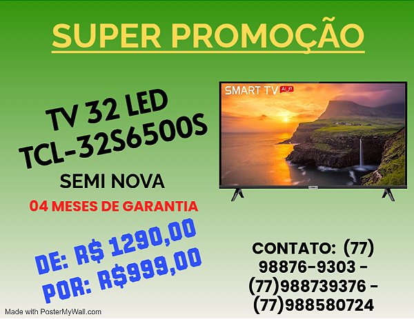 Televisor Led 32 Smart Semp TCL 32S6500S