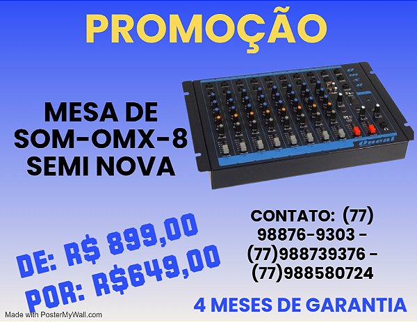 MESA DE SOM OMX-8