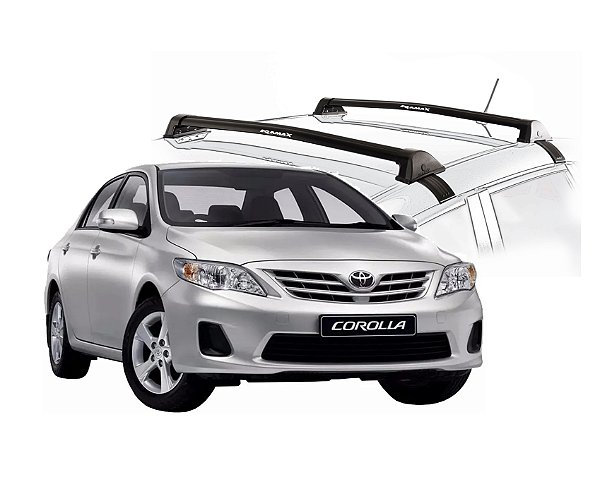 RACK EQMAX NEW WAVE TOYOTA COROLLA 2009 2010 2011 2012 2013 2014 - PRETO