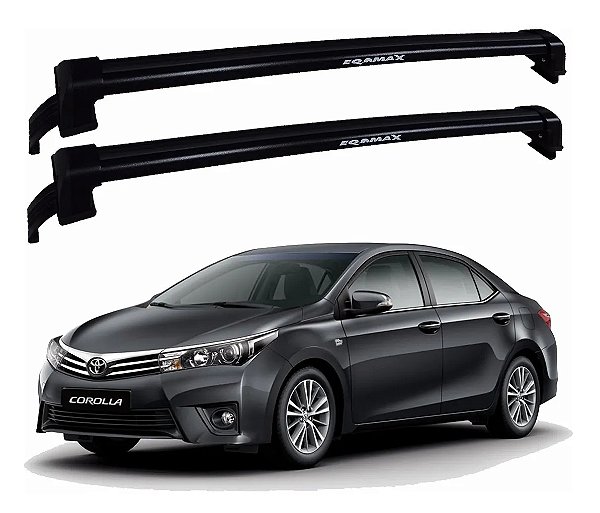 RACK EQMAX NEW WAVE TOYOTA COROLLA 2015 2016 2017 2018 2019 - PRETO