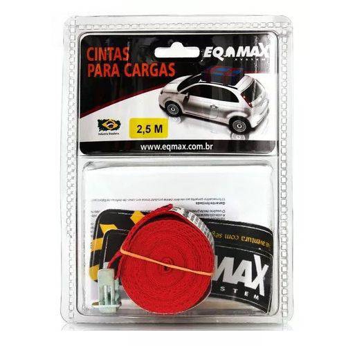 Cinta Eqmax Aco I - 2,50m c/ Blister - Vermelho