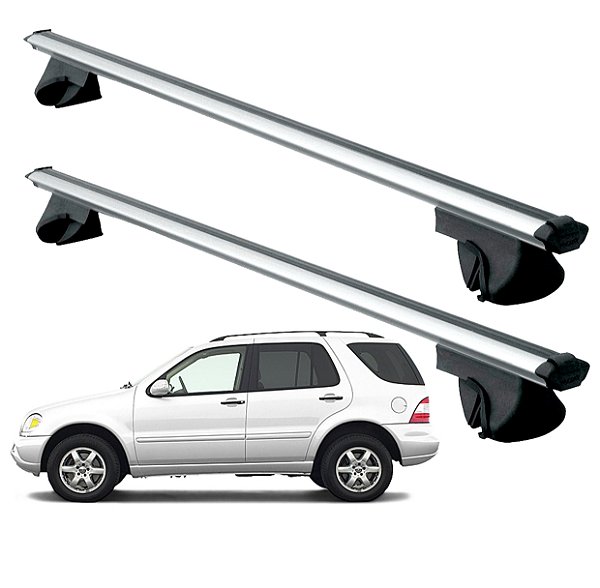 RACK P/ LONGARINAS ALPHA ALUMÍNIO 03 (1,26M) MERCEDES BENZ ML 320 2008 / 2009 - CINZA