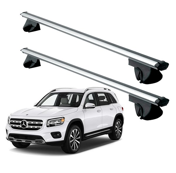 RACK P/ LONGARINAS ALPHA ALUMÍNIO 04 (1,36M) MERCEDES BENZ GLB 2021 / 2022 - CINZA
