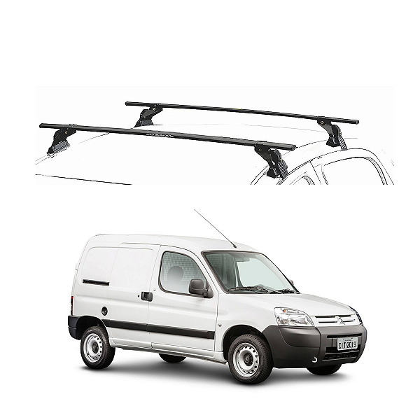 RACK EQMAX AÇO CITROEN BERLINGO 1998 1999 2000 2001 2002 2003 2004 2005 2006 2007 - PRETO