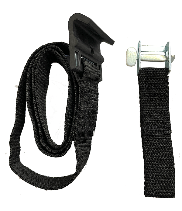 KIT CINTA C/ LAÇO E CINTA C/ GANCHO PARA BIKE ENGATE (B2X / B3X / C3X E PLATAFORMA) EQMAX - PRETO