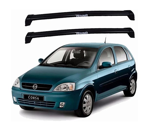 RACK EQMAX NEW WAVE GM CORSA HATCH // SEDAN (MOD. NOVO) 2002 2003 2004 2005 2012 - PRETO