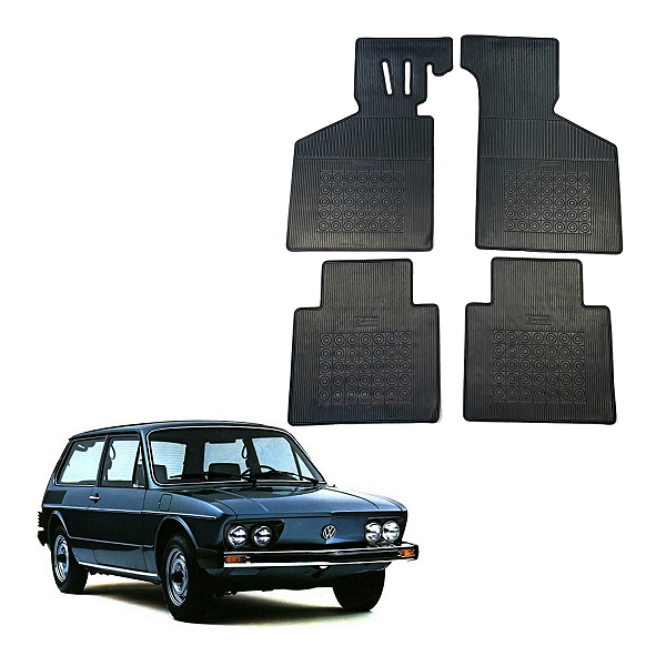 TAPETE BORRACHA BRASILIA 1973 1974 1975 1976 1977 1978 1979 1980 1981 1982 - PRETO