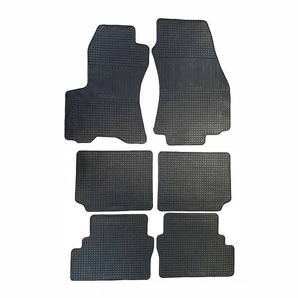 TAPETE BORRACHA ZAFIRA (06 Peças) 2001 2002 2003 2004 2005 2006 2007 2008 2009 2010 2011 2012 - PRETO